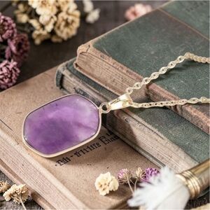 Amethyst Pendant Necklace